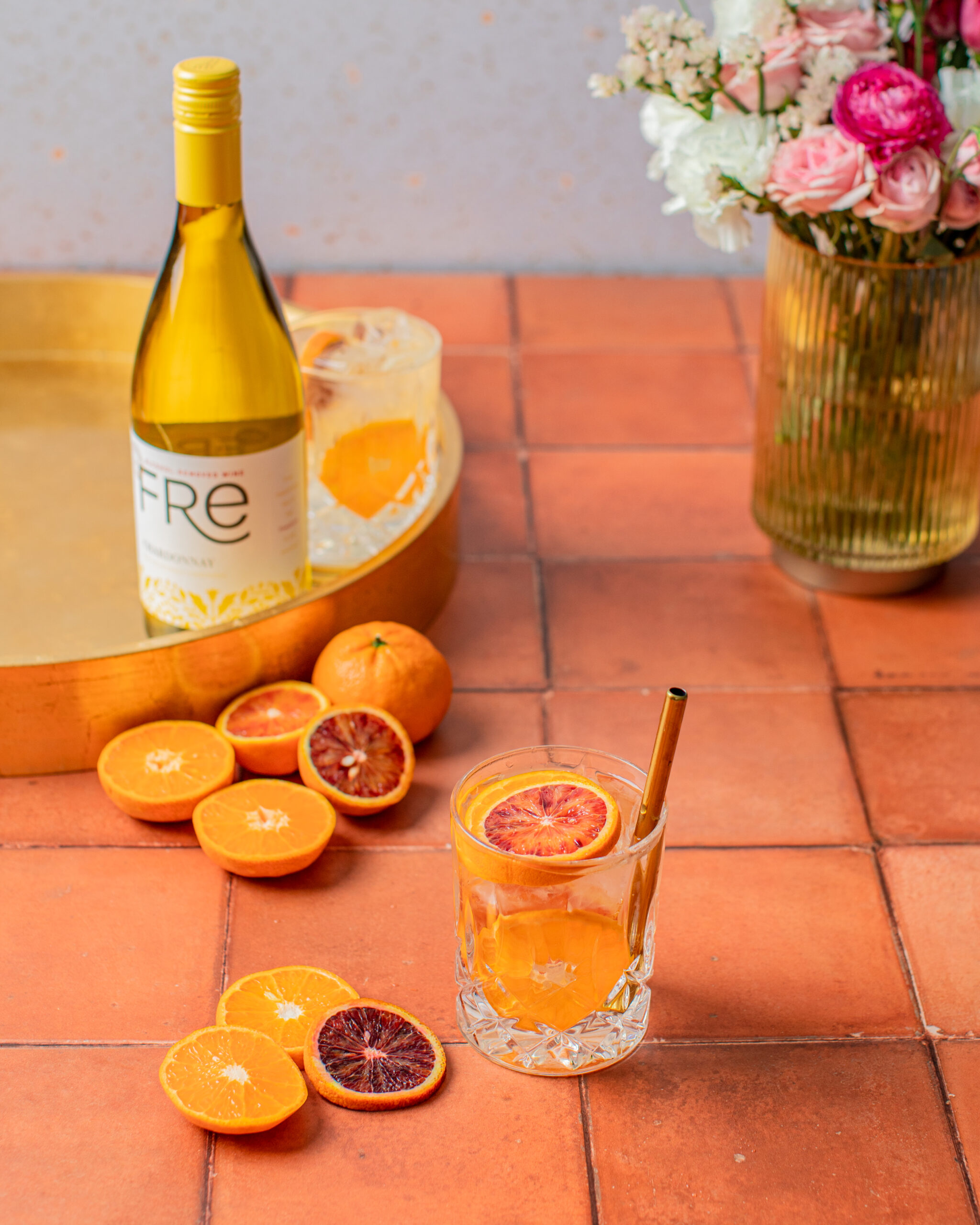 Chardonnay Citrus Breeze, Alcohol-Removed Chardonnay Citrus Breeze, fre wines, fre, free, alcohol removed, alcohol removed white wine, alcohol free white wine, mocktails, wine cocktails, alcohol free drink